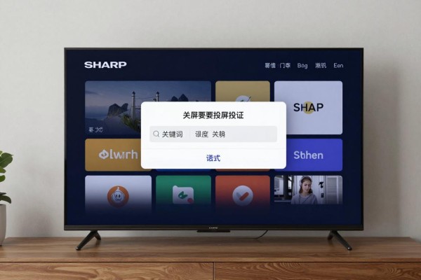 Sharp电视投屏要怎么设置?
