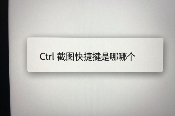 Ctrl截图快捷键是哪个?