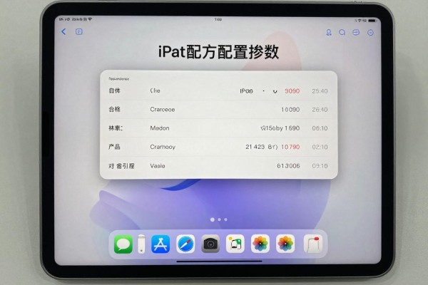 iPad 2026的官方配置参数是啥?
