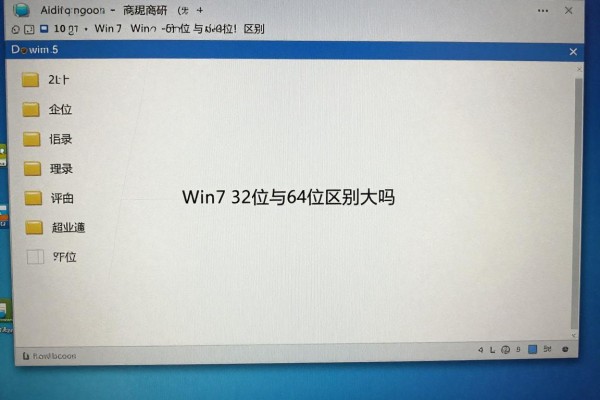 Win7 32位与64位区别大吗?