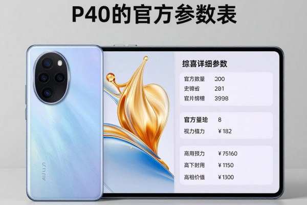 P40的官方详细参数表有吗?