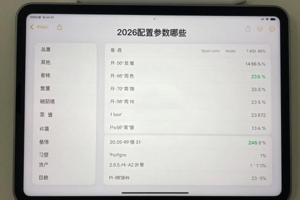 iPad 2026款配置参数有哪些?