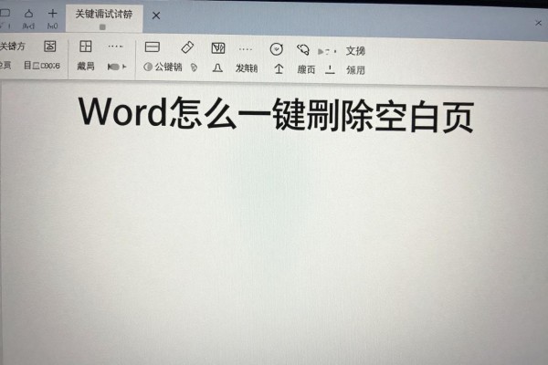 Word怎么一键删除空白页