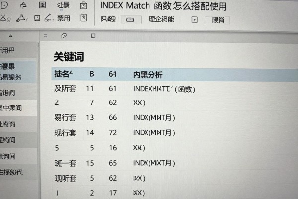 INDEX MATCH函数怎么搭配使用?