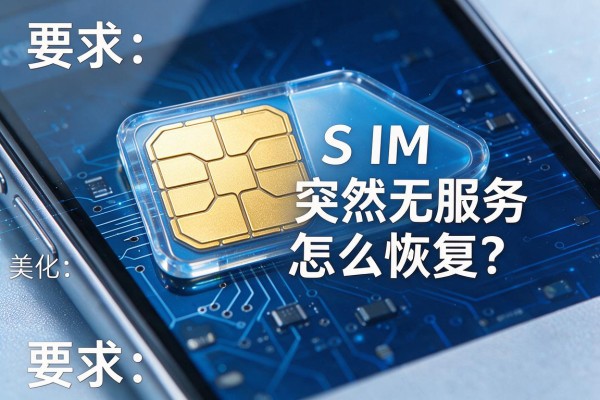 手机SIM卡突然无服务怎么恢复?