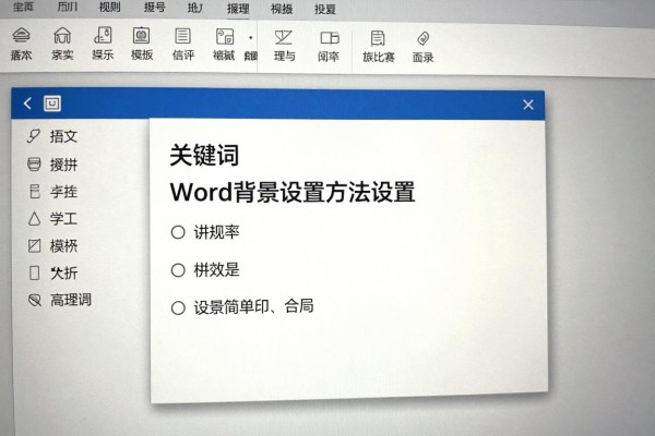 Word背景图片设置方法是什么?