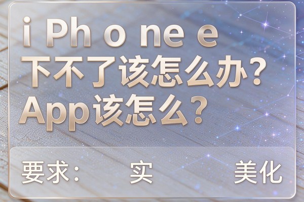 iPhone下不了App该怎么办?