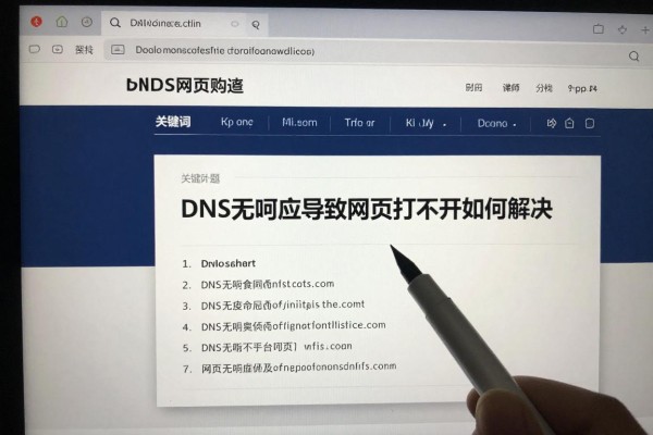 DNS无响应导致网页打不开如何解决?