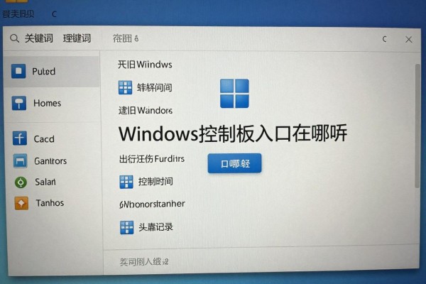 Windows控制面板入口在哪?
