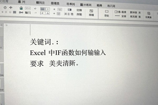 Excel中IF函数如何输入?