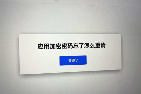 应用加密密码忘记了怎么重置?
