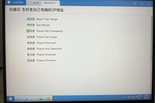 怎样查自己电脑的IP地址?