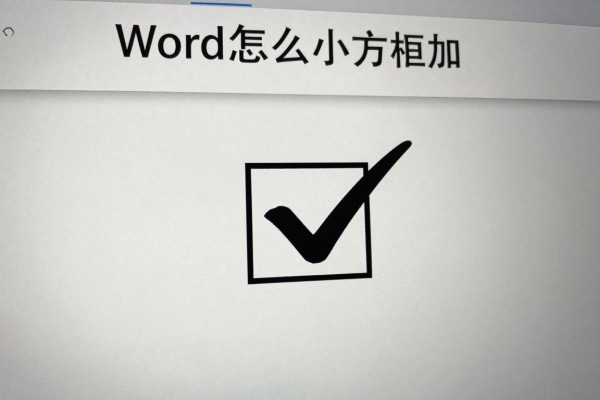 Word怎么给小方框加勾