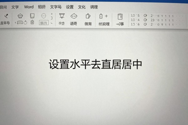 Word文字怎么设置水平垂直居中？